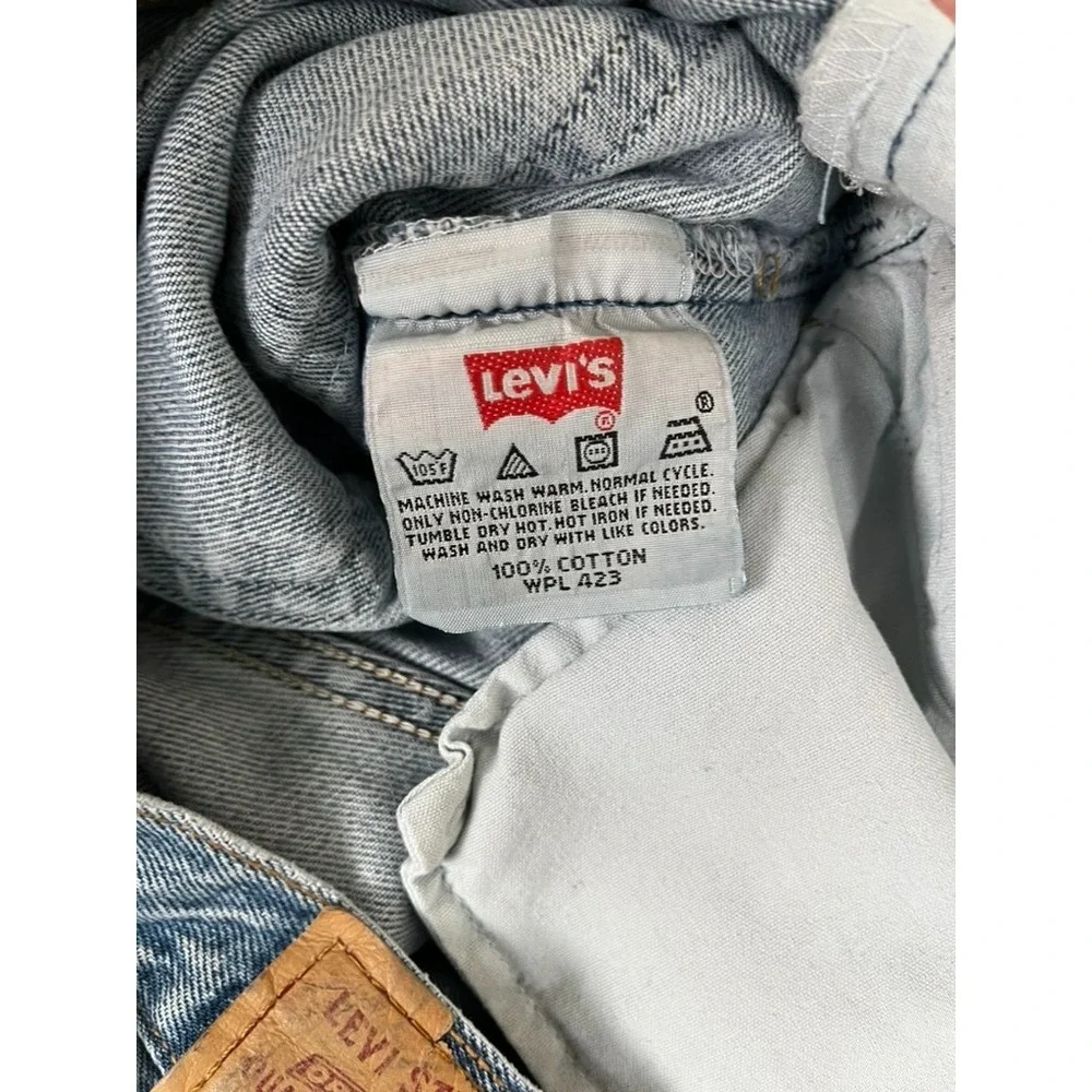 Levi's 501xx Jeans Mens ‎ Blue Button Fly Straight Leg Cotton Size 38X34 USA